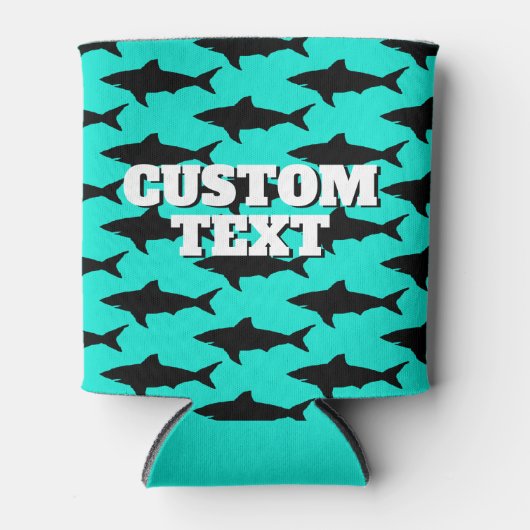 Aangepaste zomerse koelbox met haaienzijde blikjeskoeler (Voorkant)