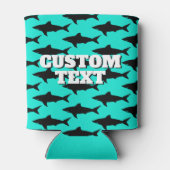 Aangepaste zomerse koelbox met haaienzijde blikjeskoeler (Achterkant)