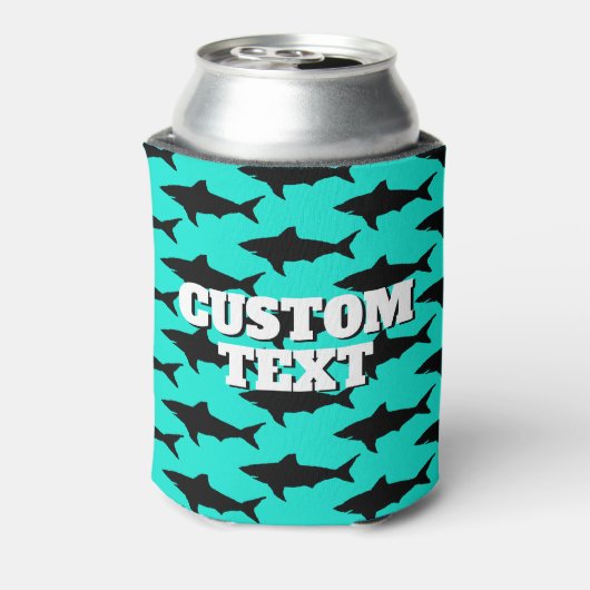 Aangepaste zomerse koelbox met haaienzijde blikjeskoeler (Blikje Achterkant)