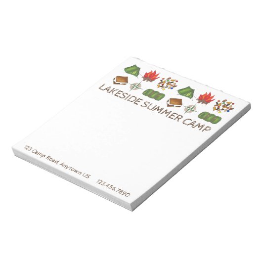 Aangepaste zomerslaapcampagne notitieblok (Linkerzijde)