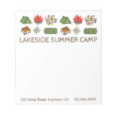 Aangepaste zomerslaapcampagne notitieblok (Voorkant)