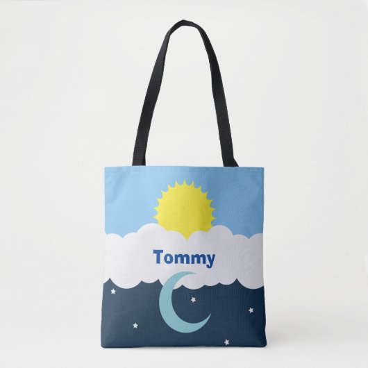 Aangepaste zon en maan Baby Tote Bag (Voorkant)