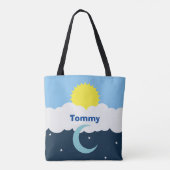 Aangepaste zon en maan Baby Tote Bag (Achterkant)