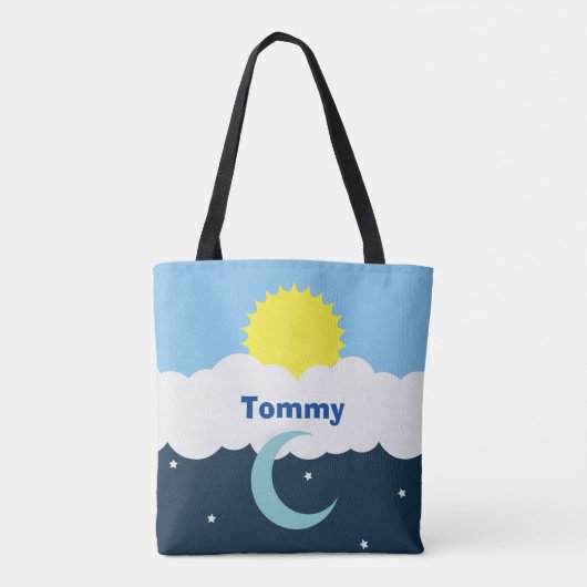 Aangepaste zon en maan Baby Tote Bag (Achterkant)