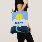 Aangepaste zon en maan Baby Tote Bag (Dichtbij)