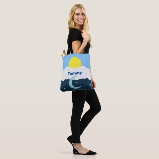 Aangepaste zon en maan Baby Tote Bag (Op model)