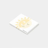 Aangepaste zon en maan post-it® notes (Schuin)