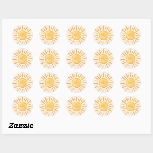 Aangepaste zon Stickers (Vel)