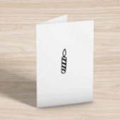 Aangepaste zondag minimalistisch eenvoudig kaars kaart