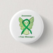Aangepaste zondebok voor groene bewustwording ronde button 3,2 cm (Voorkant)