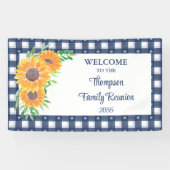 Aangepaste Zonnebloem Familie Reünie Zonnebloem We Spandoek (Horizontaal)