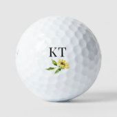Aangepaste zonnebloem golfballen (Voorkant)