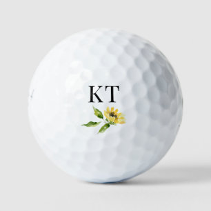 Aangepaste zonnebloem golfballen