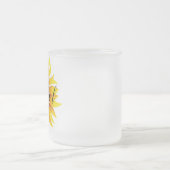 Aangepaste zonnebloem matglas koffiemok (Center)