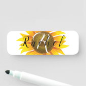 Aangepaste zonnebloem naamplaatje (In situ)