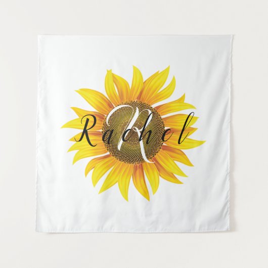 Aangepaste zonnebloem wandkleed (Voorkant)