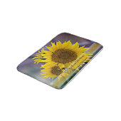 Aangepaste zonnebloemen close-up foto badmat (Gekanteld)
