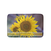 Aangepaste zonnebloemen close-up foto badmat (Voorkant)