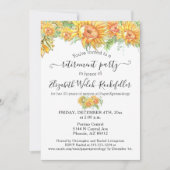 Aangepaste zonnebloemen Goed Luck Retirement Party Kaart (Voorkant)