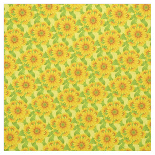 Aangepaste zonnebloemen stof