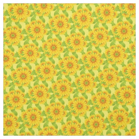 Aangepaste zonnebloemen stof (Swatch)