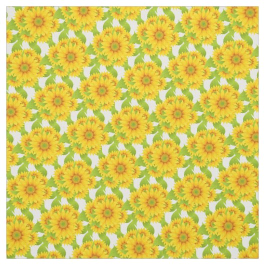 Aangepaste zonnebloemen stof (Swatch)