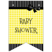 Aangepaste zonnebloempanner voor Baby shower Vlaggetjes (Tweede vlag)