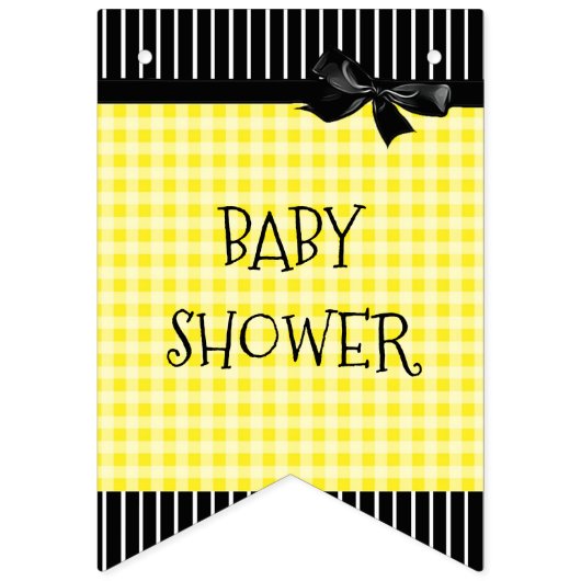 Aangepaste zonnebloempanner voor Baby shower Vlaggetjes (Tweede vlag)