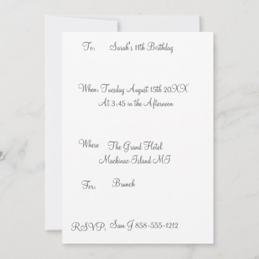 Aangepaste zonnebloempitten Papier Pink & Paars Kaart (Achterkant)