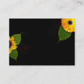 Aangepaste zonnebloempitten Visitekaartjes (Achterkant)