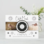 Aangepaste  zonnescherm en aankondiging van geboor (Staand voorkant)