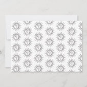 Aangepaste  zonnescherm en aankondiging van geboor (Achterkant)