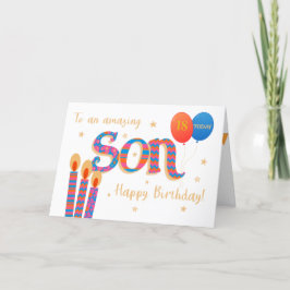 Aangepaste zonnescherm voor cadeautjes en ballonne feestdagen kaart