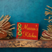 Aangepaste zonneschermkeuken voor zonnebloemen fotoplaat (Zijkant)