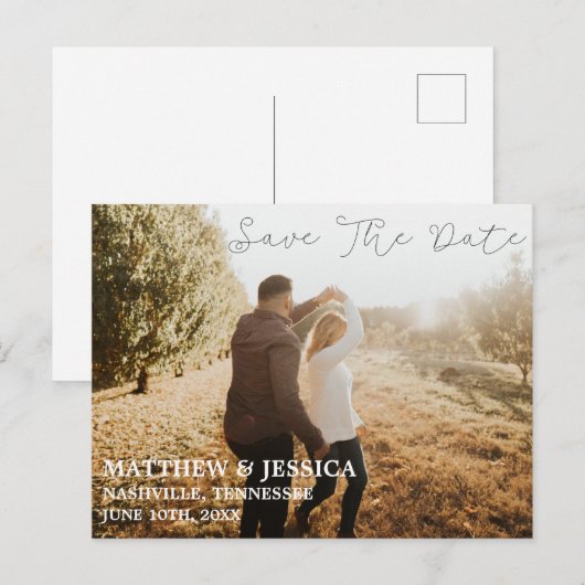 Aangepaste zonneschijnveld, bijvoeglijk aankondigingskaart (Voorkant / Achterkant)