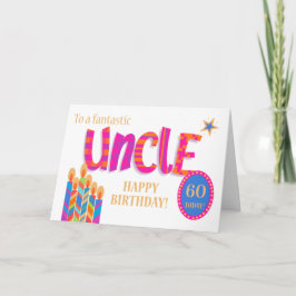 Aangepaste zonnige oomkaarsen en sterrenkaarsen feestdagen kaart