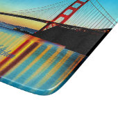 Aangepaste zonsondergang bij Golden Gate Bridge Snijplank (Hoek)