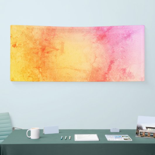 Aangepaste Zonsondergang Gradiënt Banner - Elegant (Beurs)