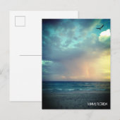Aangepaste Zonsondergang Strand MIAMI BEACH Florid Briefkaart (Voorkant / Achterkant)