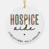 Aangepaste zorg voor hospice Aide Hospice Verpleeg Keramisch Ornament (Voorkant)