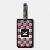 Aangepaste Zuid-Korea Flag Korean Custom Letter Bagagelabel (Achterkant verticaal)