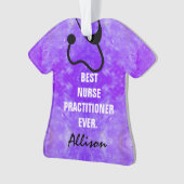 Aangepaste zurenmaker Scrub Top Stethoscoop Ornament (voorkant)
