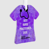 Aangepaste zurenmaker Scrub Top Stethoscoop Ornament (voorkant)