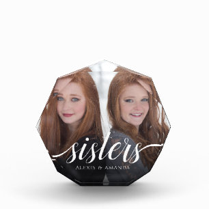 Aangepaste zussers Foto-handschrift Fotoblokken