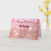 Aangepaste zuster Birthday Kaart (Gele Bloem)