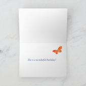 Aangepaste zuster's verjaardag met vlinderkaartje feestdagen kaart (Binnen)
