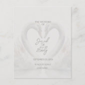 Aangepaste Zwaan Trouwprogramma Flyer (Voorkant)