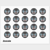 Aangepaste zwaluwen ronde sticker (Vel)
