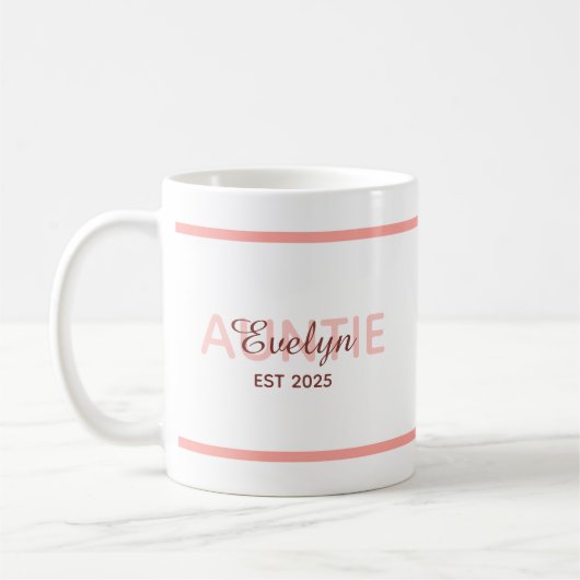 Aangepaste zwangerschap geslacht onthullen eenvoud koffiemok (Links)