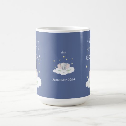 Aangepaste Zwangerschapsaankondiging Mok Schattige (Center)